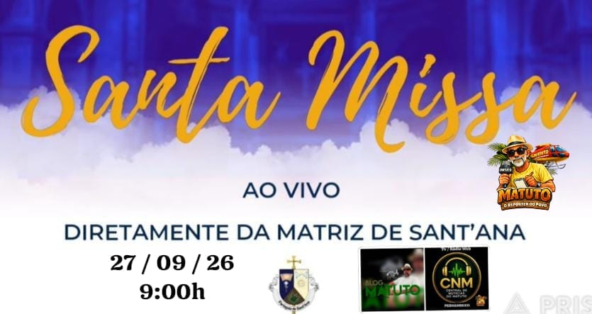BLOG DO MATUTO MISSA VÍDIO BLOG DO MATUTO MISSA VÍDIO